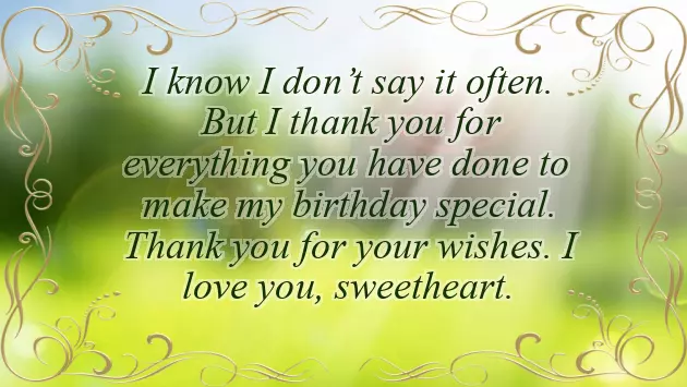 Quotes To Say Thank You For Birthday Wishes