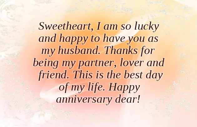 Wedding Anniversary Greetings To My Husband