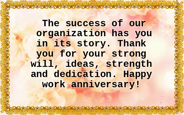 Congratulations For 1 Year Of Service