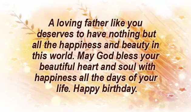 Happy Birthday Wishes From Daughter To Father