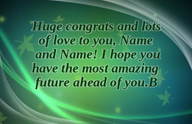 Congratulations On Wedding Announcement