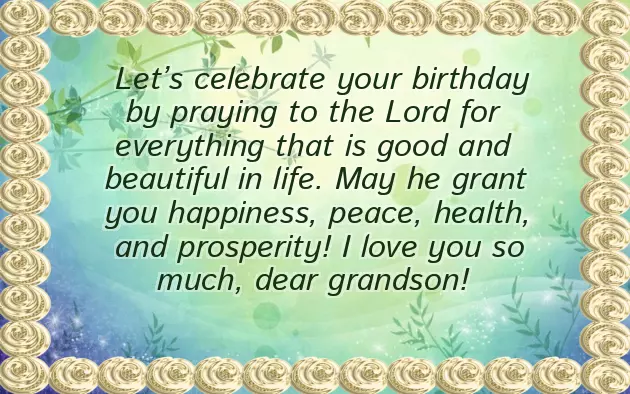 Greetings To Grandson