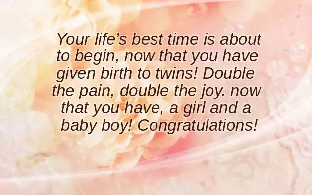 Twins Baby Congratulations