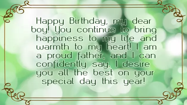 Birthday Greetings To Our Son Birthday Greetings To Our Son