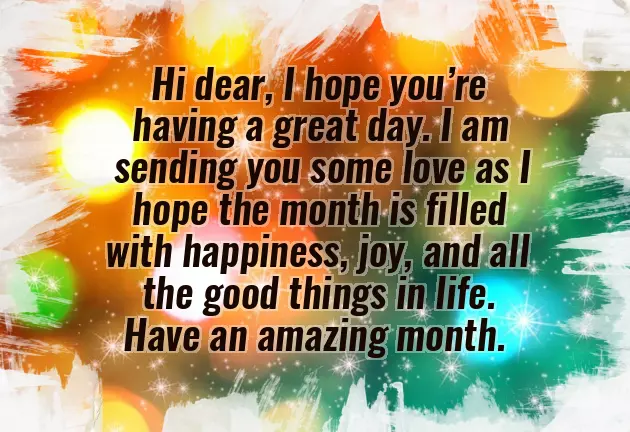 New Month Love Text New Month Love Text