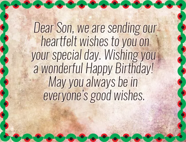 To Son Birthday Wishes To Son Birthday Wishes
