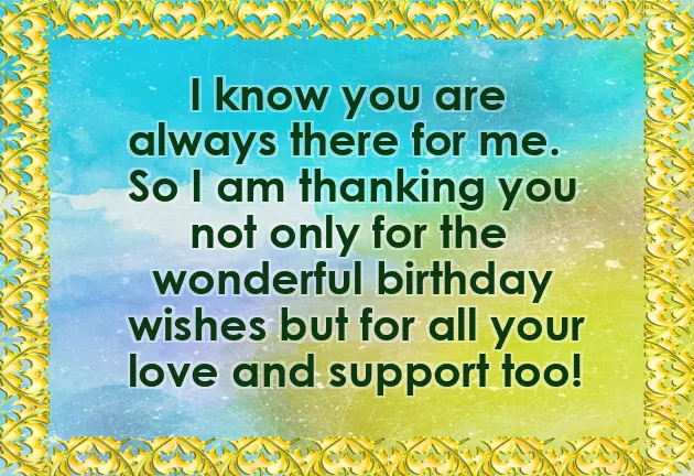 Thank You For Birthday Wishes Msg