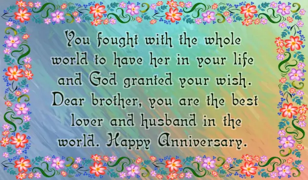 Anniversary Quotes To Brother