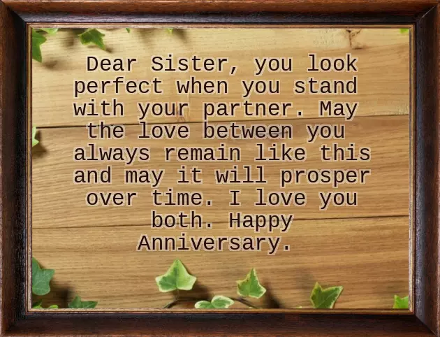 1St Wedding Anniversary Wishes For Sister And Brother In Law