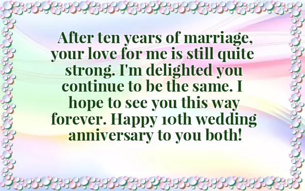 Happy 10Th Marriage Anniversary Happy 10Th Marriage Anniversary