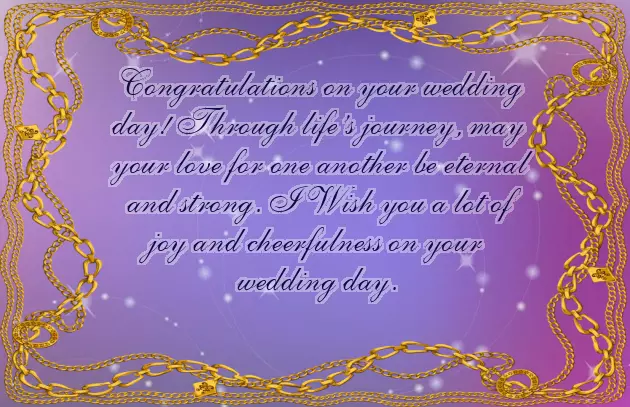 Congratulations Message For New Marriage Couple