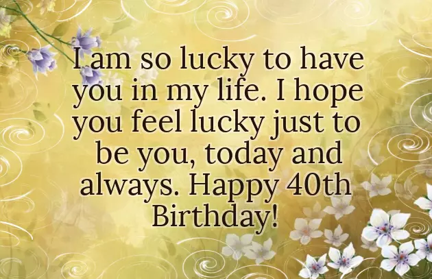 Birthday Wishes 40Th