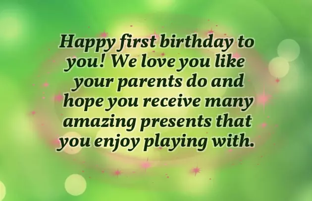 Happy Birthday 1 Year