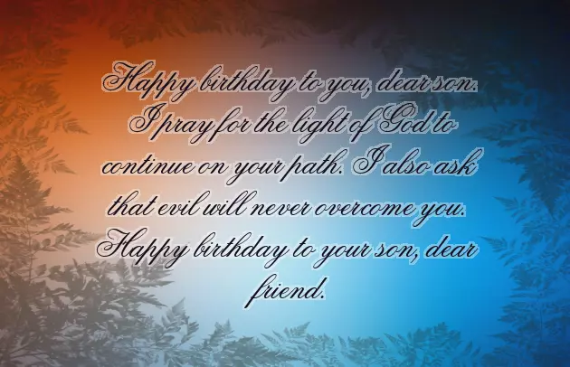 Happy Birthday To Friends Son Happy Birthday To Friends Son