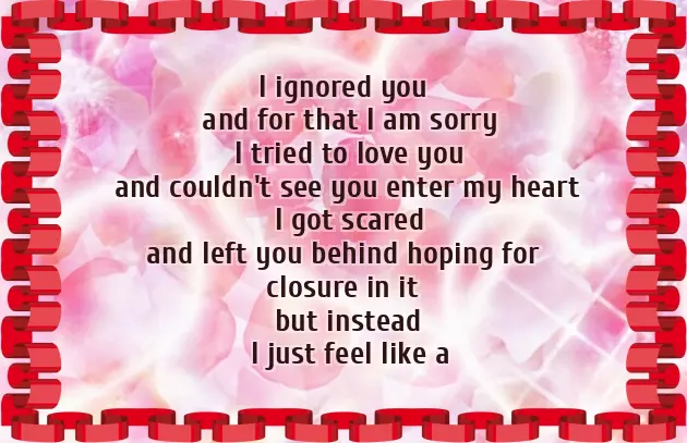 Poetry For Sorry Poetry For Sorry