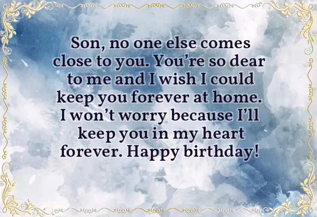 1St Birthday Wishes Son