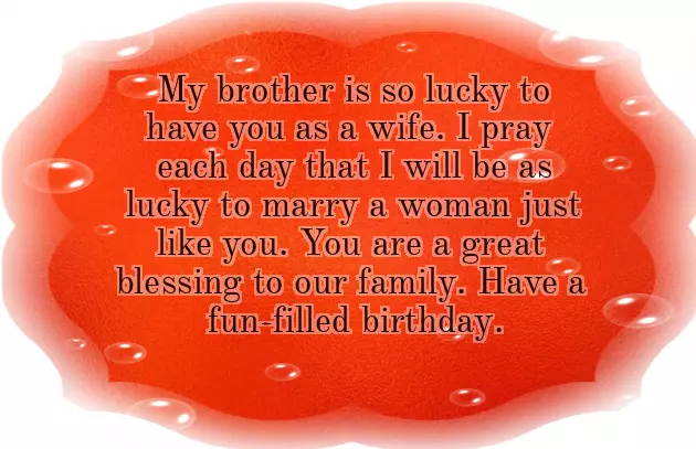 Birthday Wishes To My Brothers Wife Birthday Wishes To My Brothers Wife