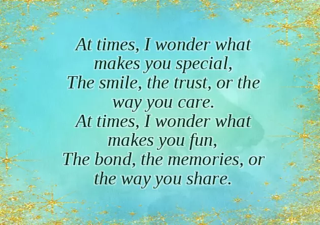 Small Poem For Best Friend Small Poem For Best Friend