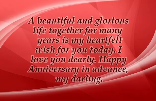 Advance Marriage Anniversary Wishes