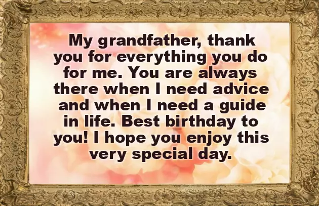 Wishes To Grandfather Wishes To Grandfather