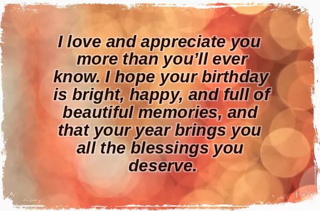 Birthday Thoughts For Sister