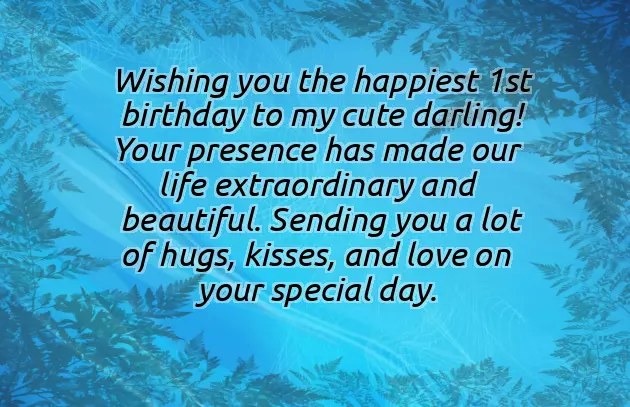 Birthday Wishes For One Year Son