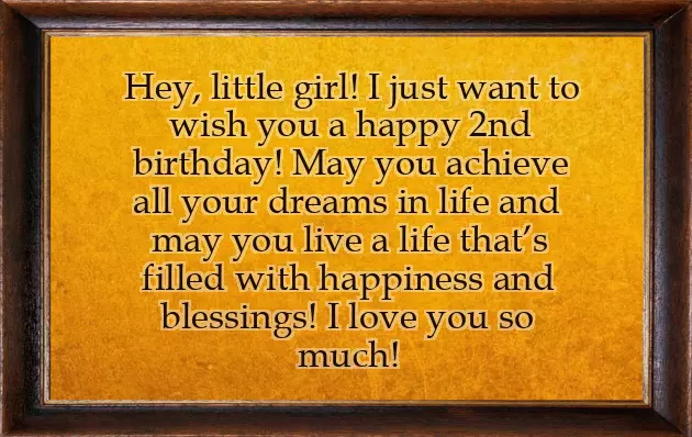 My Daughter Second Birthday Wishes My Daughter Second Birthday Wishes