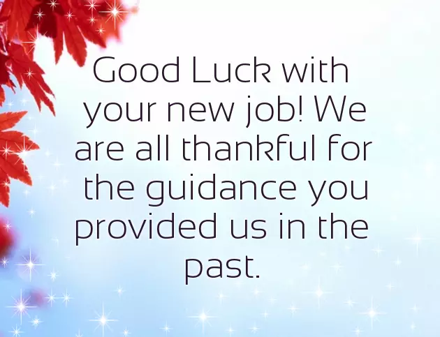 Good Luck In Your New Role Good Luck In Your New Role