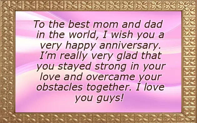 Happy Marriage Anniversary For Mom And Dad