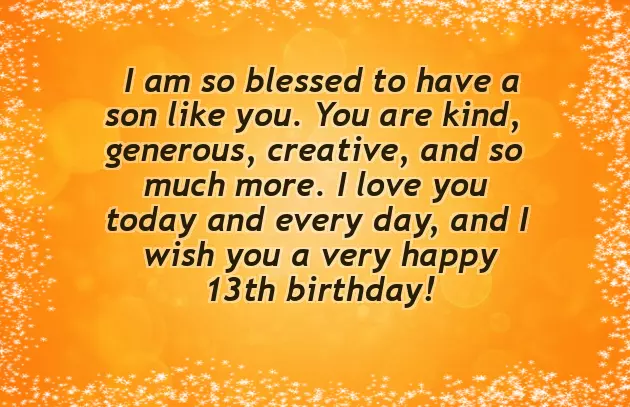 Birthday Wish For Teenage Son