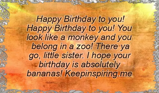 Birthday Wishes From A Brother To A Sister