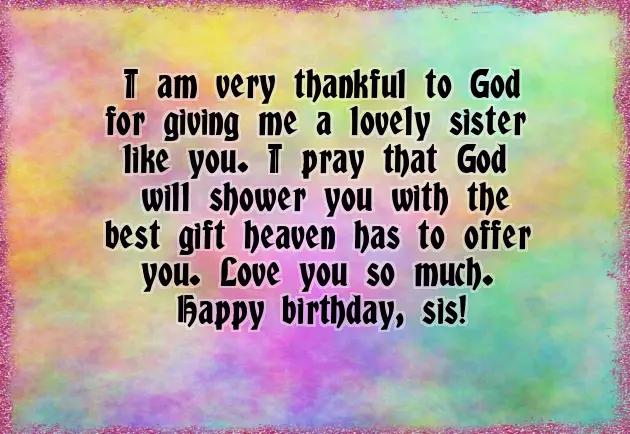 Biblical Birthday Wishes For Sister Biblical Birthday Wishes For Sister