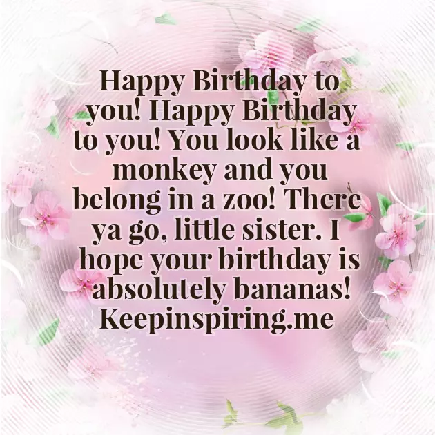 25Th Birthday Wishes For Sister