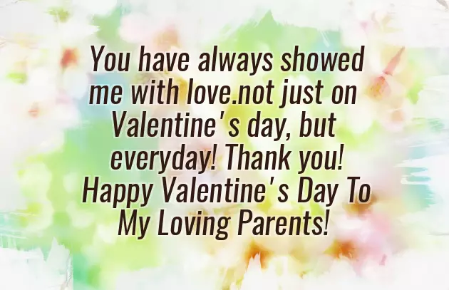 Valentine Message For Parents From Child Valentine Message For Parents From Child