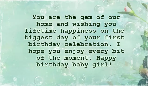 Birthday Wishes For Baby