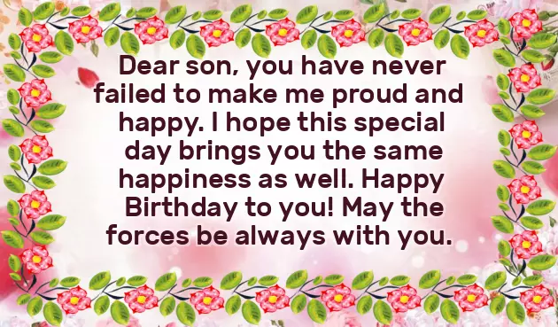 Birthday Wishes For Adult Son