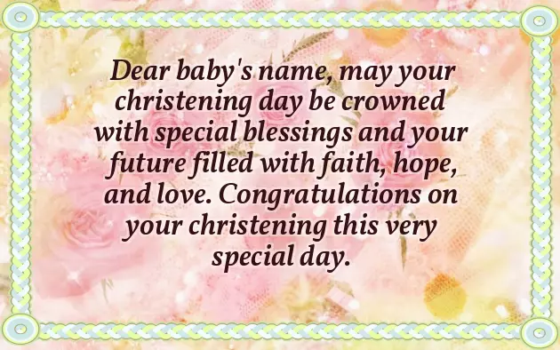 Christening Wishes For Baby Girl Christening Wishes For Baby Girl