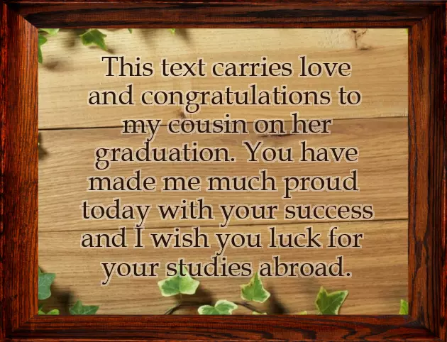 Congratulations Cousin On Your Graduation