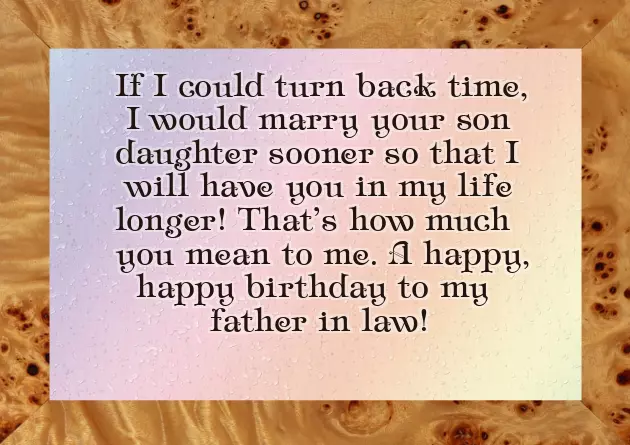 Birthday Wishes To Father In Law From Daughter In Law
