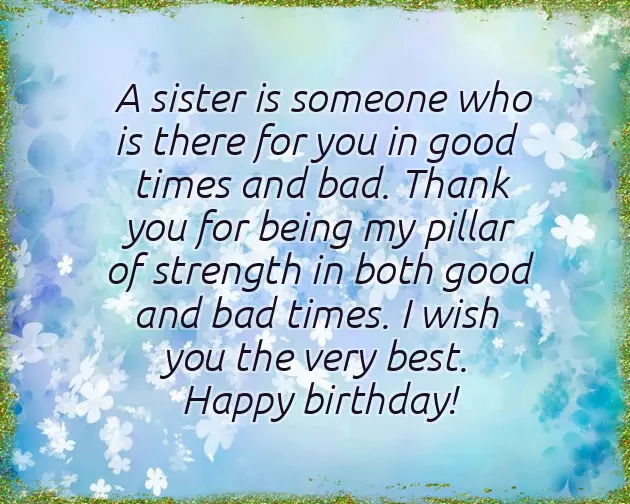 Happy Birthday Inspirational Quotes For Sister
