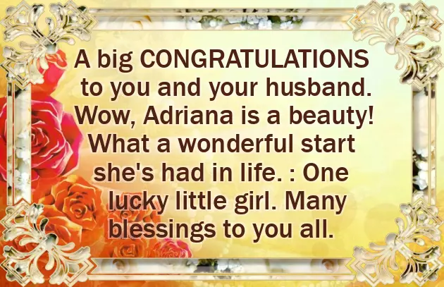 Congratulations On The Arrival Of Your Baby Girl Congratulations On The Arrival Of Your Baby Girl