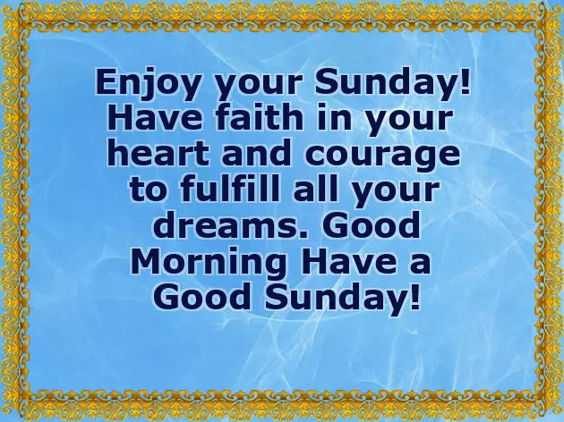 Nature Good Morning Happy Sunday