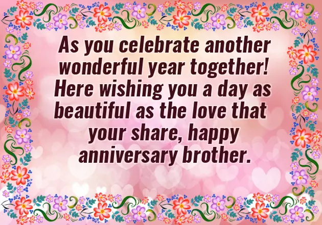 Happy Anniversary Bhaiya And Bhabhi Wishes