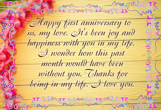 Wishes For One Month Anniversary Wishes For One Month Anniversary
