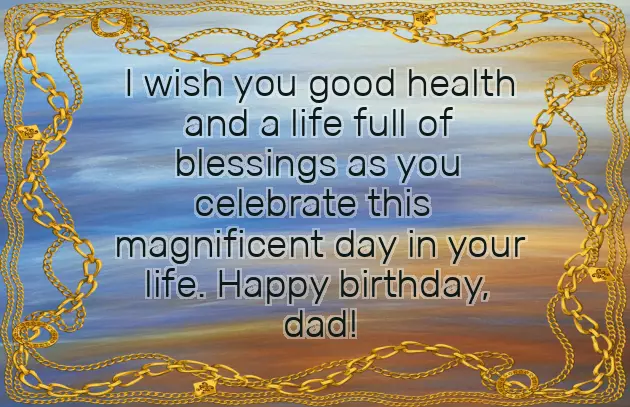 Happy Birthday Greeting For Father