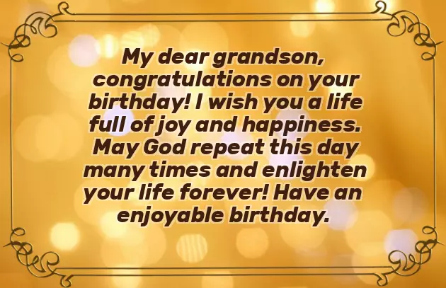 Grandson First Birthday Quotes