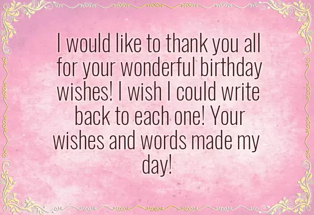 Best Way To Thank For Birthday Wishes