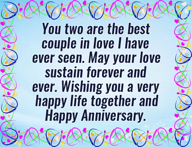 Wedding Anniversary Wishes To Sister And Brother