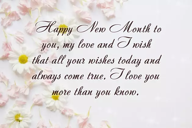 Love New Month Messages Love New Month Messages