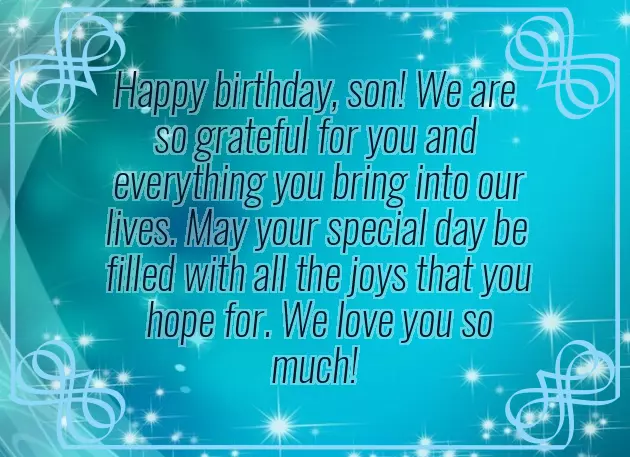 Happy Birthday To My Favorite Son Happy Birthday To My Favorite Son